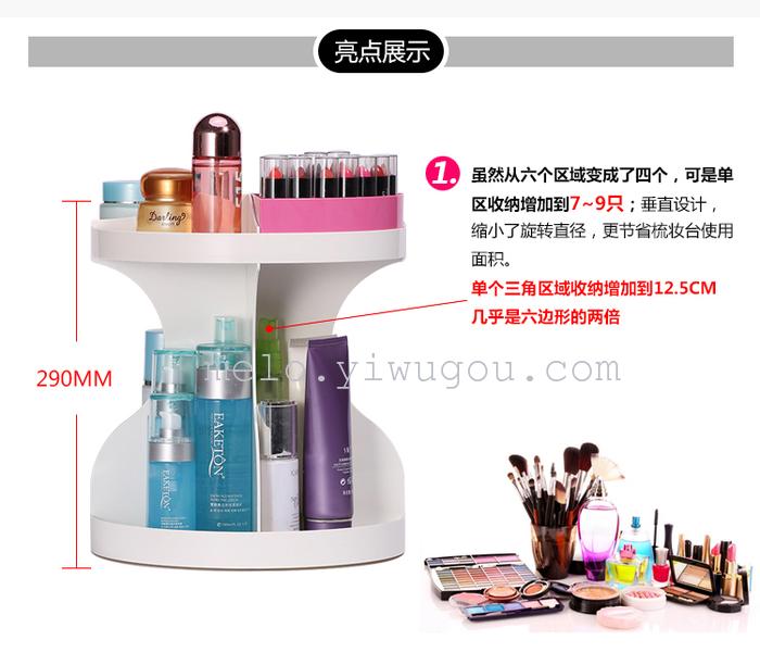 360 degree rotation) skin care products bathroom storage box, cosmetic rack