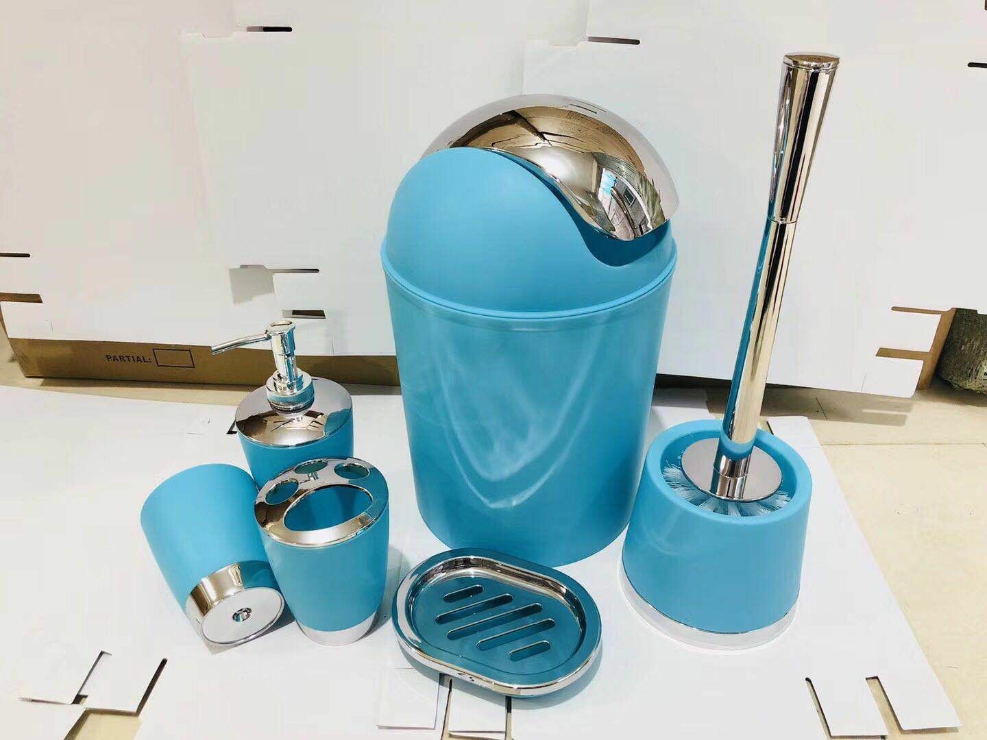 Plastic Set for Hotel Bathroom Lotion Bottle Toothbrush Holder Cup Water Cup Soap Box Toilet Brush Garbage Simple Three Or Four Piece Suit Plastic Set for Hotel Bathroom Lotion Bottle Toothbrush Holder Cup Water Cup Soap Box Toilet Brush Garbage Simple Three Or Four Piece Suit