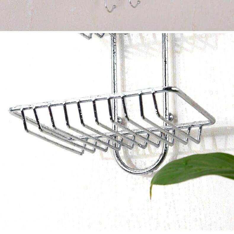 Stainless steel double soap box with hook, toilet creative Stainless steel double soap box soap box Stainless steel double soap box with hook, toilet creative Stainless steel double soap box soap box