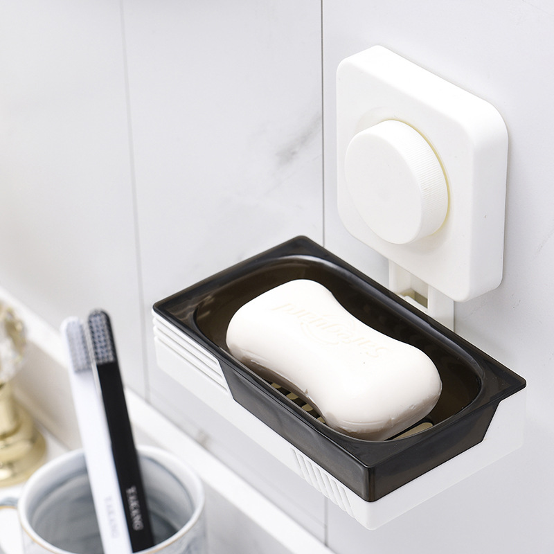 Non - trace adsorption double soap box asphalt racks wall hanging bathroom soap box soap box manufacturers wholesale