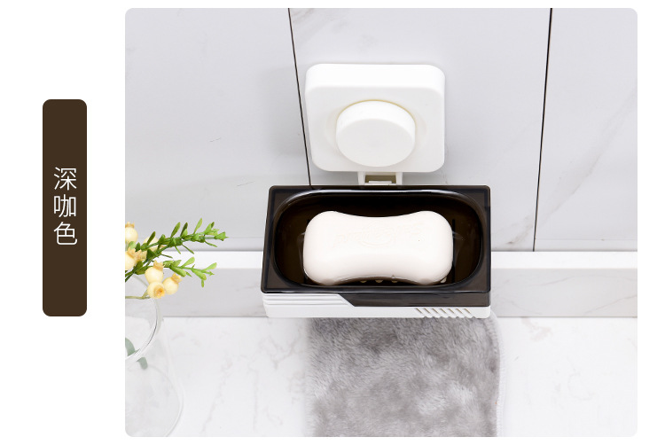 Non - trace adsorption double soap box asphalt racks wall hanging bathroom soap box soap box manufacturers wholesale Non - trace adsorption double soap box asphalt racks wall hanging bathroom soap box soap box manufacturers wholesale
