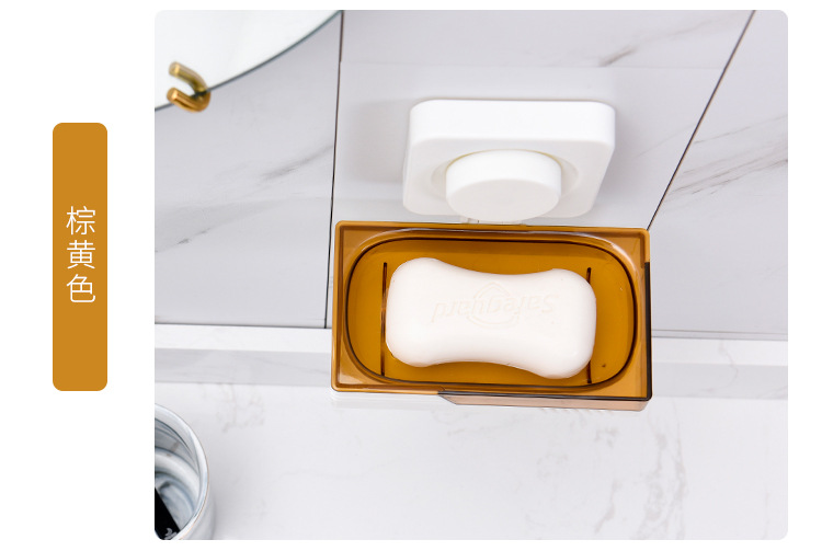 Non - trace adsorption double soap box asphalt racks wall hanging bathroom soap box soap box manufacturers wholesale Non - trace adsorption double soap box asphalt racks wall hanging bathroom soap box soap box manufacturers wholesale