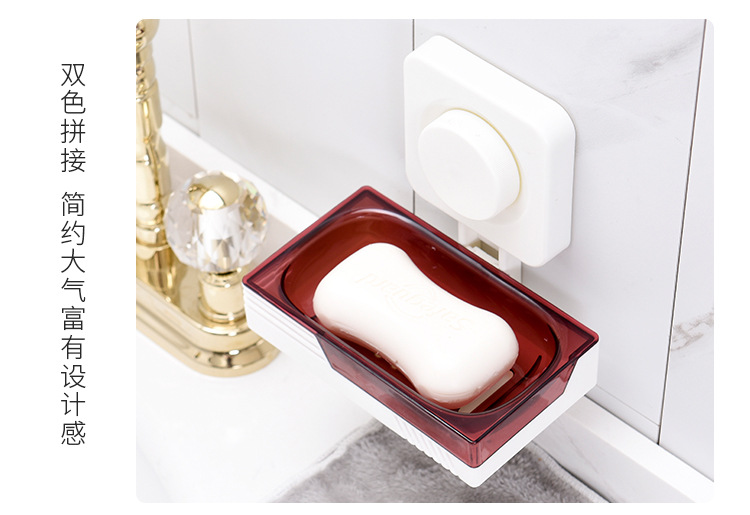 Non - trace adsorption double soap box asphalt racks wall hanging bathroom soap box soap box manufacturers wholesale Non - trace adsorption double soap box asphalt racks wall hanging bathroom soap box soap box manufacturers wholesale