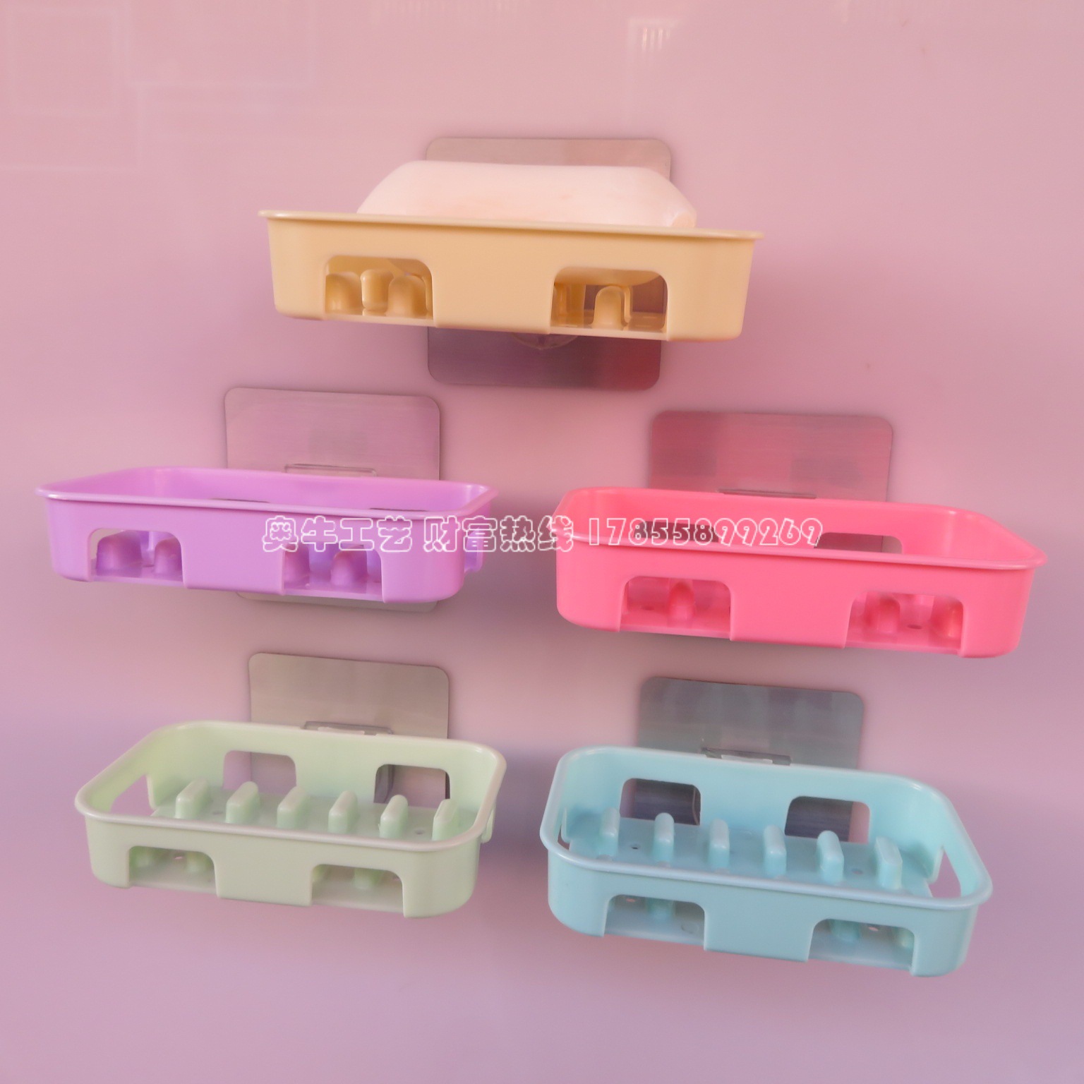 Non-perforated non-trace soap box A creative magic paste non-trace soap box nano wire-drawing ash strong paste soap box Non-perforated non-trace soap box A creative magic paste non-trace soap box nano wire-drawing ash strong paste soap box