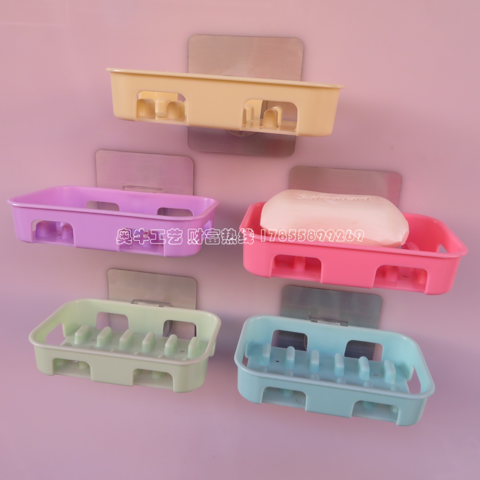 Non-perforated non-trace soap box A creative magic paste non-trace soap box nano wire-drawing ash strong paste soap box Non-perforated non-trace soap box A creative magic paste non-trace soap box nano wire-drawing ash strong paste soap box