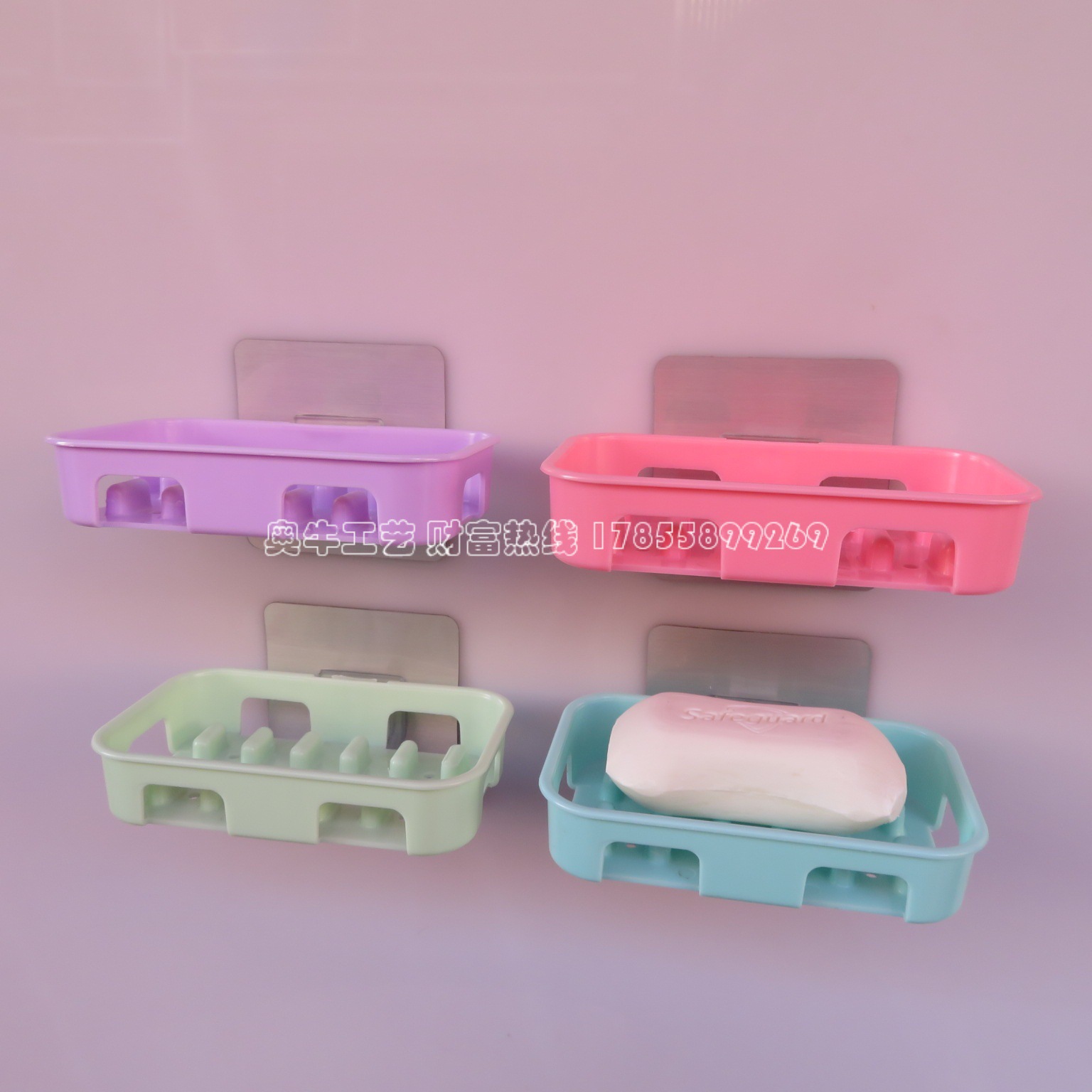Non-perforated non-trace soap box A creative magic paste non-trace soap box nano wire-drawing ash strong paste soap box Non-perforated non-trace soap box A creative magic paste non-trace soap box nano wire-drawing ash strong paste soap box