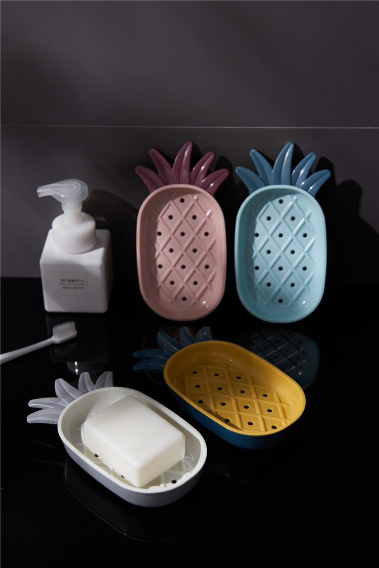 Fat Soap Box with Lid Household Creative Pineapple Soap Box Drain with Cover Fat Soap Box Face Washing Soap Holder Fat Soap Box with Lid Household Creative Pineapple Soap Box Drain with Cover Fat Soap Box Face Washing Soap Holder