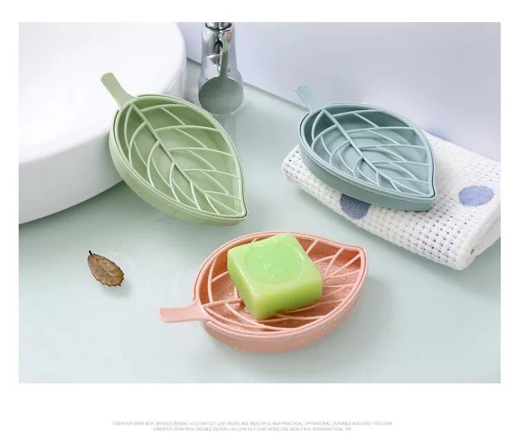 Bathroom creative leaves soap box double large soapy soap box toilet soap box factory direct sale Bathroom creative leaves soap box double large soapy soap box toilet soap box factory direct sale