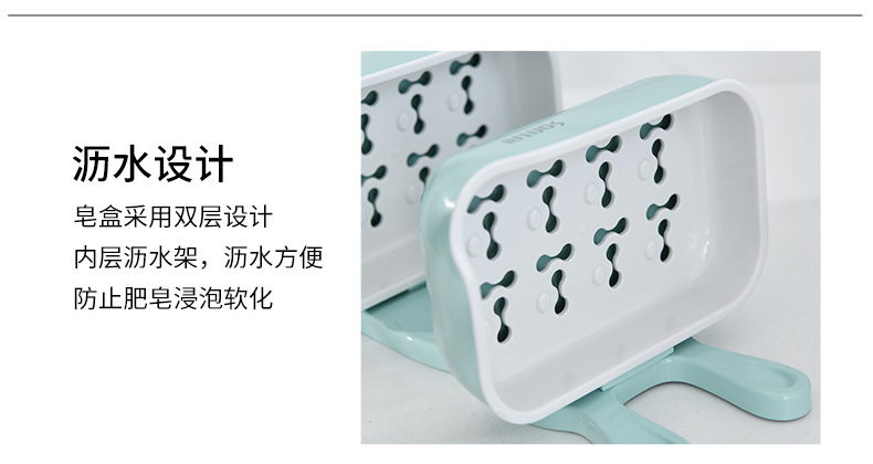 Fashion Creative Little Bunny Double-Layer Soap Box Simple and Convenient Punch-Free No Trace Stickers Home Bathroom Soap Dish Soap Box Fashion Creative Little Bunny Double-Layer Soap Box Simple and Convenient Punch-Free No Trace Stickers Home Bathroom Soap Dish Soap Box