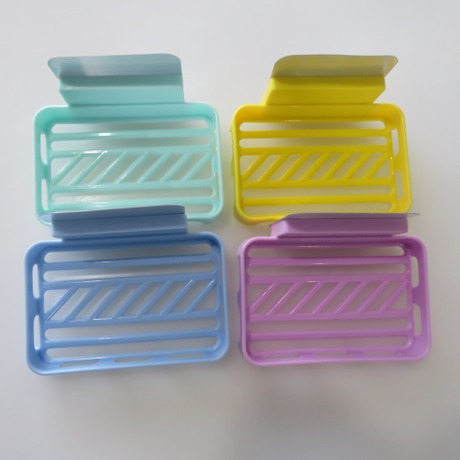Factory direct no-trace hollow soap box creative no-trace square soap box strong nano wall lavatory soap box