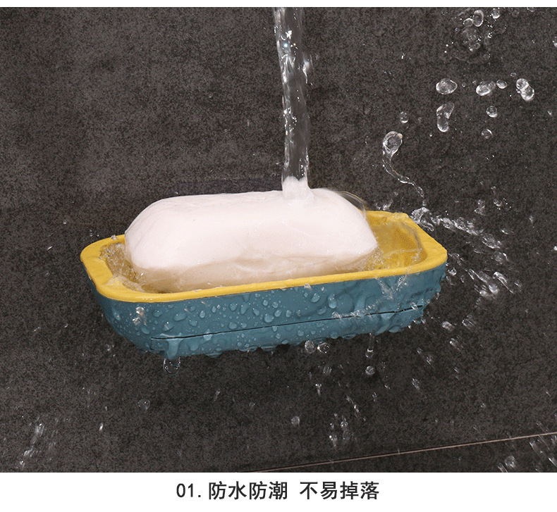 Bathroom soap box soap box soap tray pothole free wall-mounted asphalt soap rack laundry soap box rack Bathroom soap box soap box soap tray pothole free wall-mounted asphalt soap rack laundry soap box rack