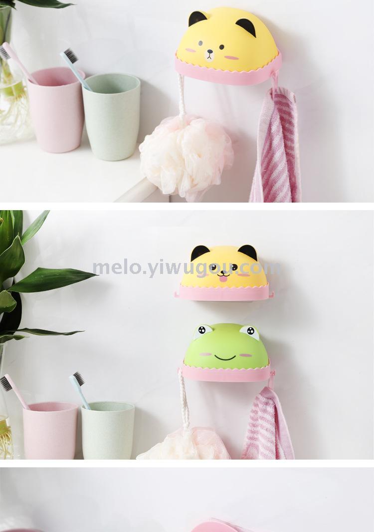 Cartoon no mark wall hanging soap box (built-in sponge, function hook Cartoon no mark wall hanging soap box (built-in sponge, function hook