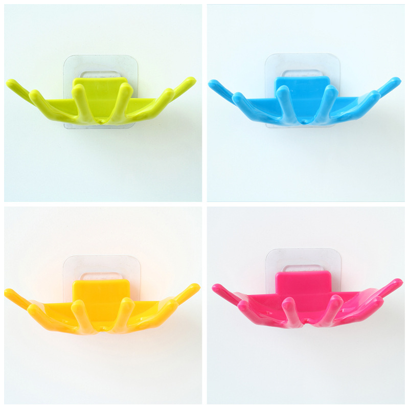 Non - perforating soap box waterdrop suction cup stainless steel soap box toilet rack rack wall hanging soap rack bathroom
