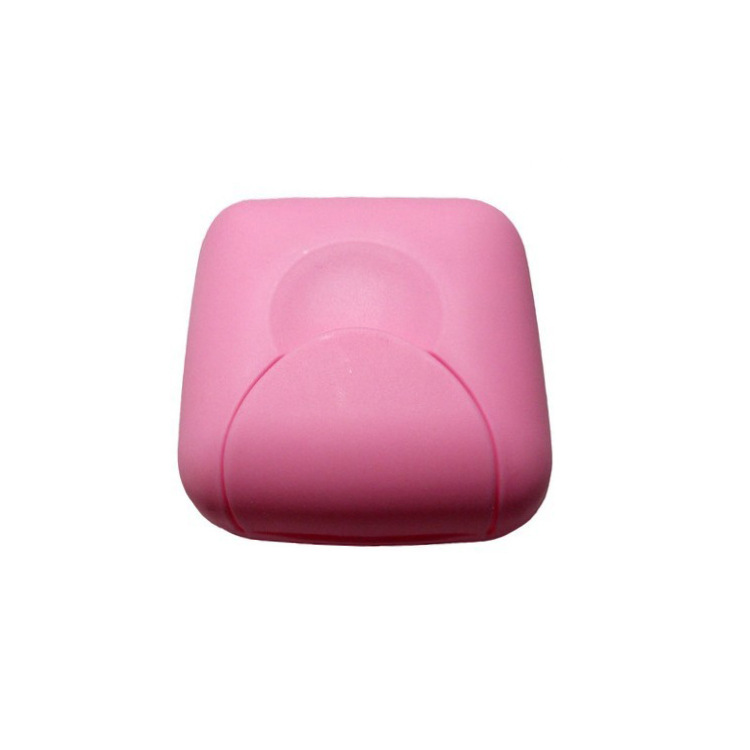 Factory Wholesale Plastic Soap Dish Portable Travel Seal Transparent Small Drain with Cover Plastic Soap Box