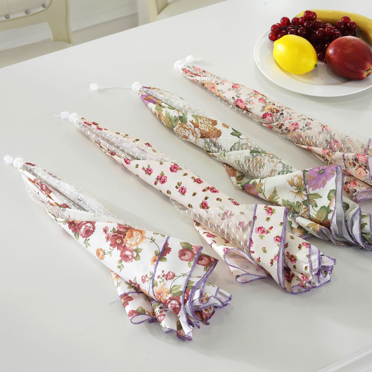  Creative Home Dish Cover Food Dust Cover Fine Mesh Ventilation Korean Printing Insect Cover Wholesale