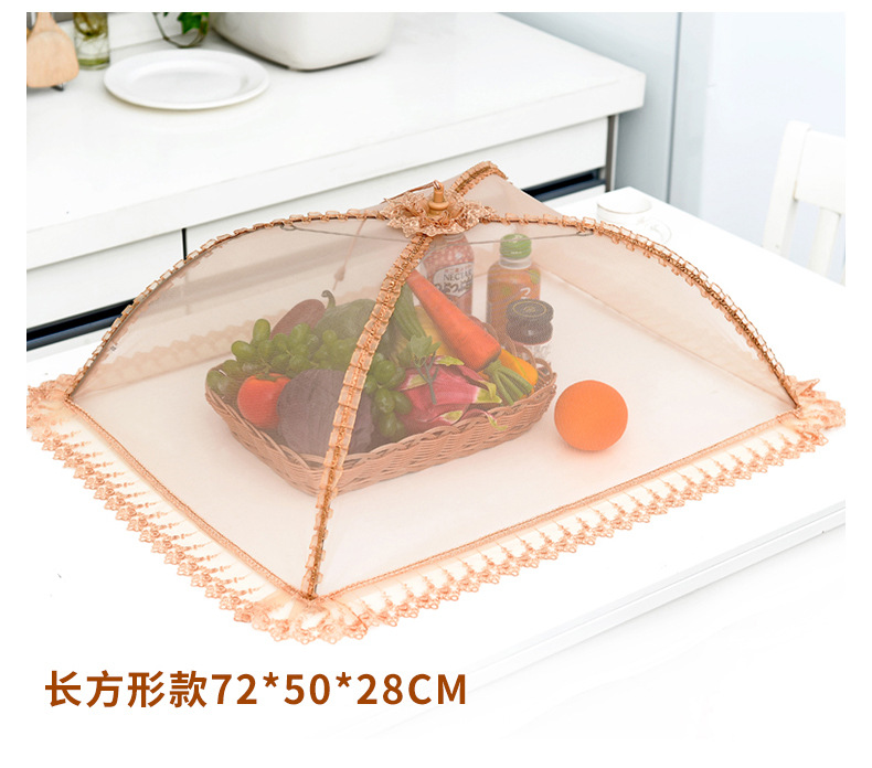 Table Cover FlyProof Food Cover Rectangular Food Cover Home Cover Dining Table Cover Leftover Cover Dish Umbrella