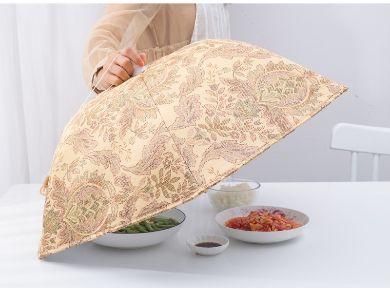 Spot Hot Selling Thermal Food Cover Foldable Aluminum Foil Food Cover round Large Dish Cover 