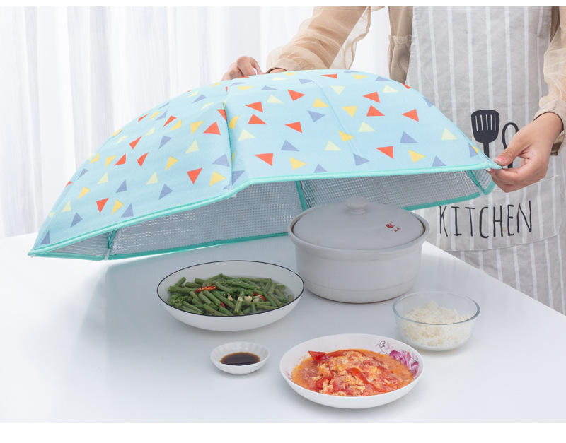 Spot Hot Selling Thermal Food Cover Foldable Aluminum Foil Food Cover round Large Dish Cover 
