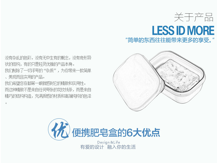 Like Comes for Business Trip with Cover Portable Soap Box Draining Layers Handmade Soap Box Rectangular Soap Dish
