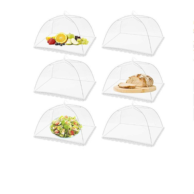 Vegetable Cover Removable and Washable Mesh Food Cover Folding Table Cover Dish Cover Picnic InsectProof Cover