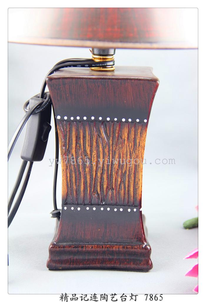 Model JL391 8 inch ceramic table lamp round Bell bedroom lamp Model JL391 8 inch ceramic table lamp round Bell bedroom lamp