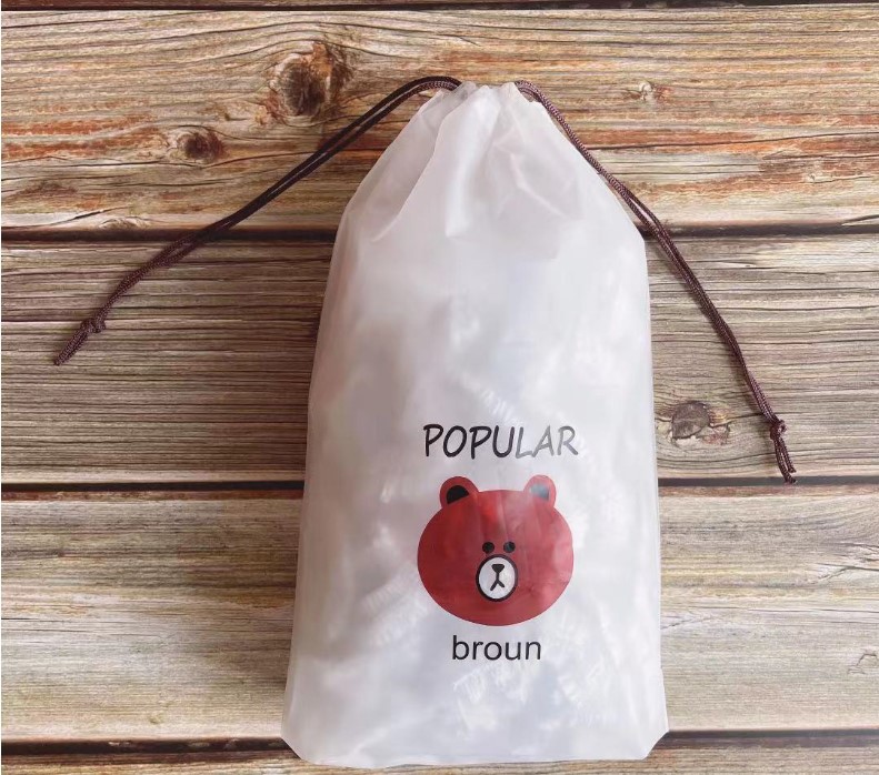 and LeftSide Dish Drawstring Telescopic Disposable Plastic Wrap Fresh Film Comes with Sealing Plastic Wrap Bowl Cover