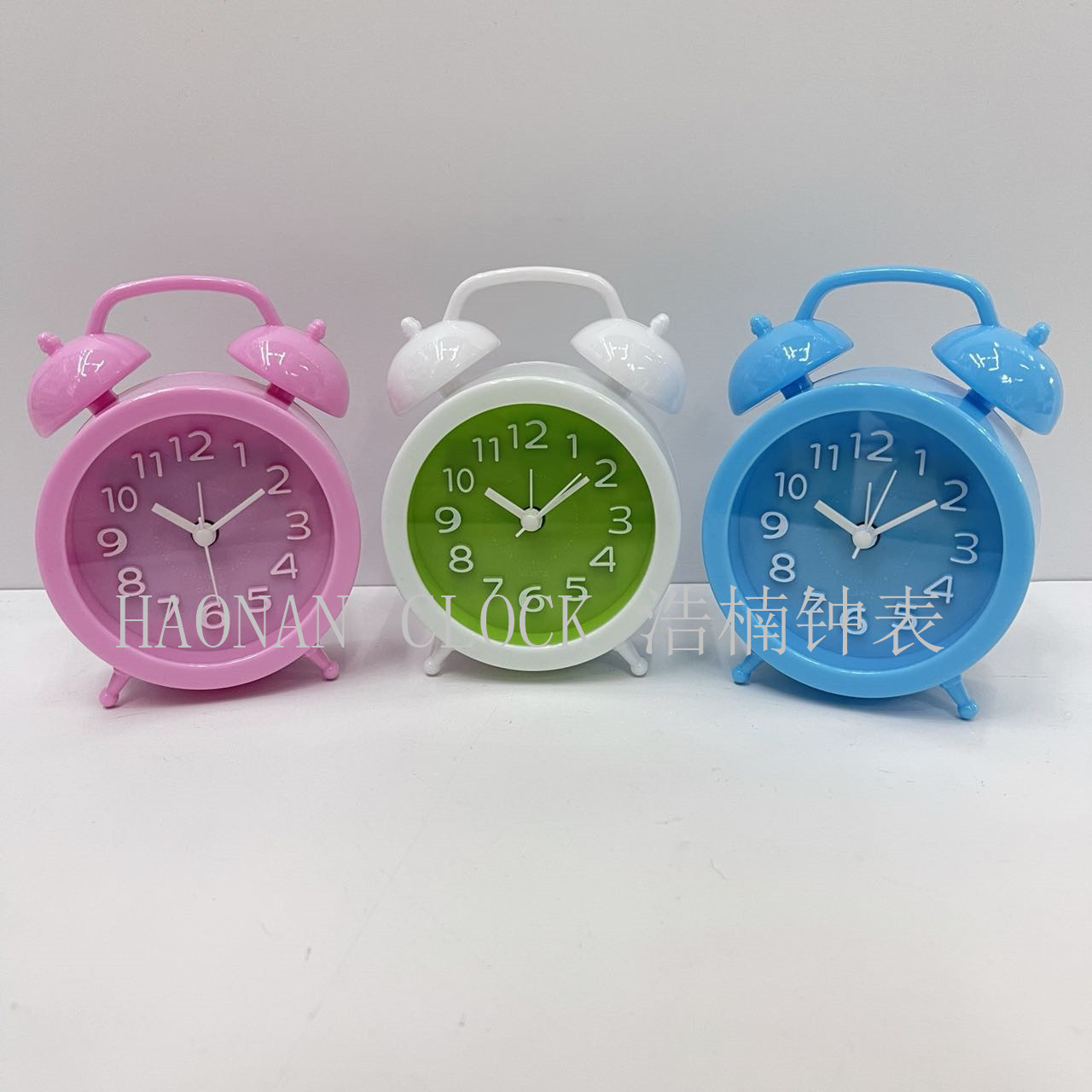Fake Bell Three-Dimensional Word Student Alarm Clock School Wake up Artifact Bedside Table Clock