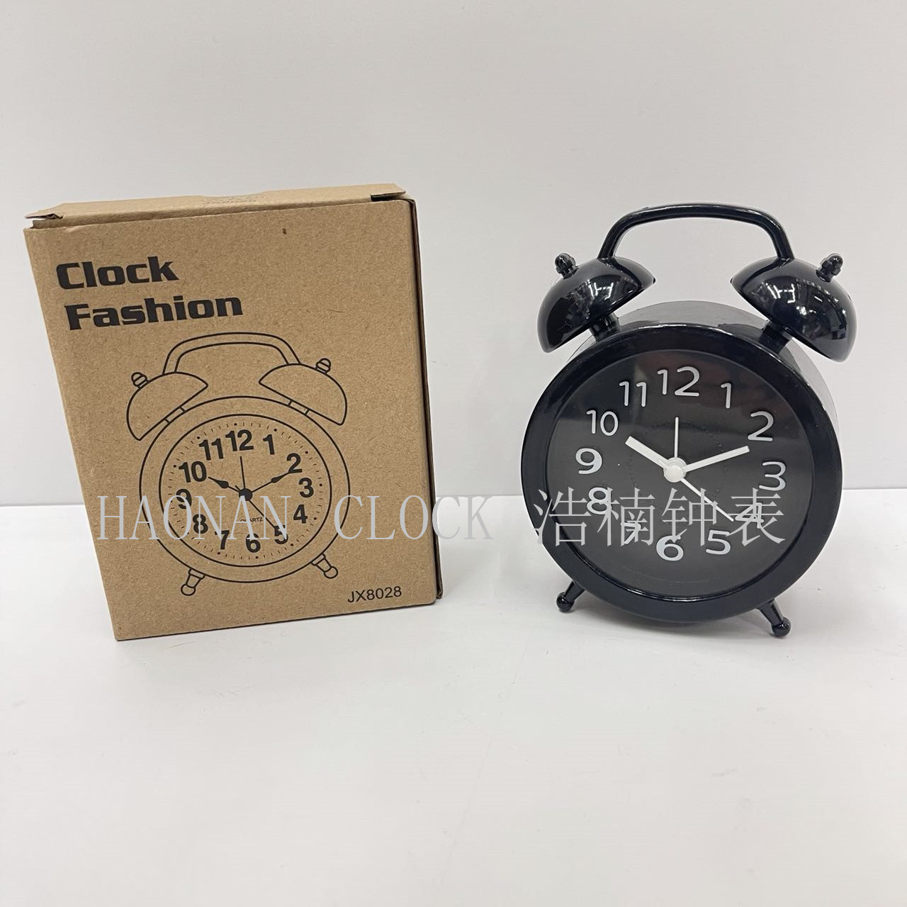 Fake Bell Three-Dimensional Word Student Alarm Clock School Wake up Artifact Bedside Table Clock