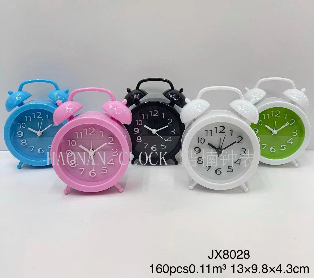 Fake Bell Three-Dimensional Word Student Alarm Clock School Wake up Artifact Bedside Table Clock