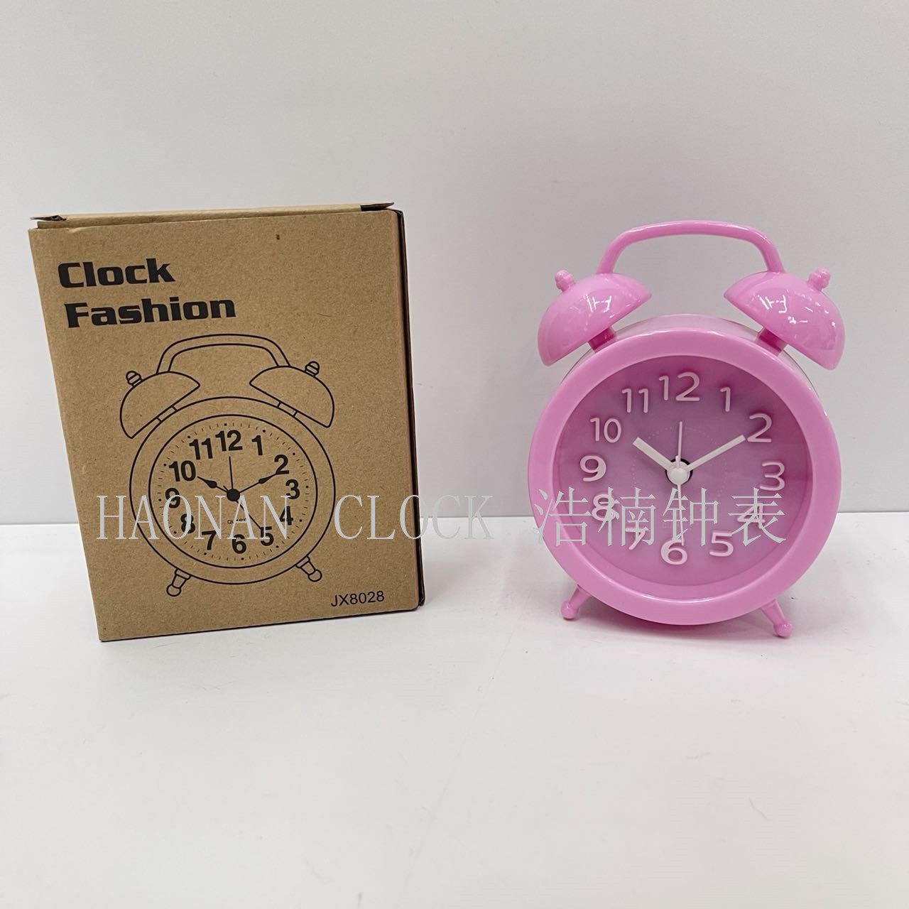 Fake Bell Three-Dimensional Word Student Alarm Clock School Wake up Artifact Bedside Table Clock