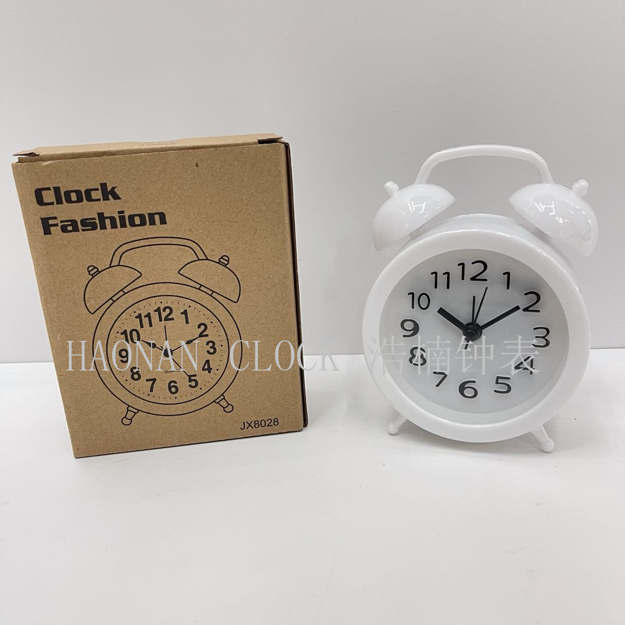 Fake Bell Three-Dimensional Word Student Alarm Clock School Wake up Artifact Bedside Table Clock