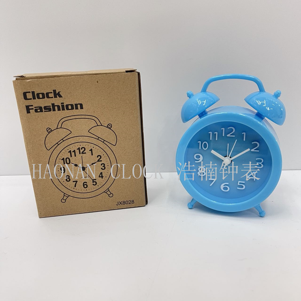 Fake Bell Three-Dimensional Word Student Alarm Clock School Wake up Artifact Bedside Table Clock