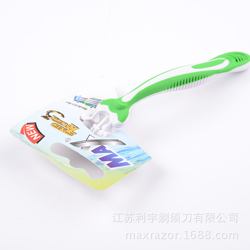 MAX manufacturers direct three - layer stainless steel hand shaver new unisex shaving razor shaver