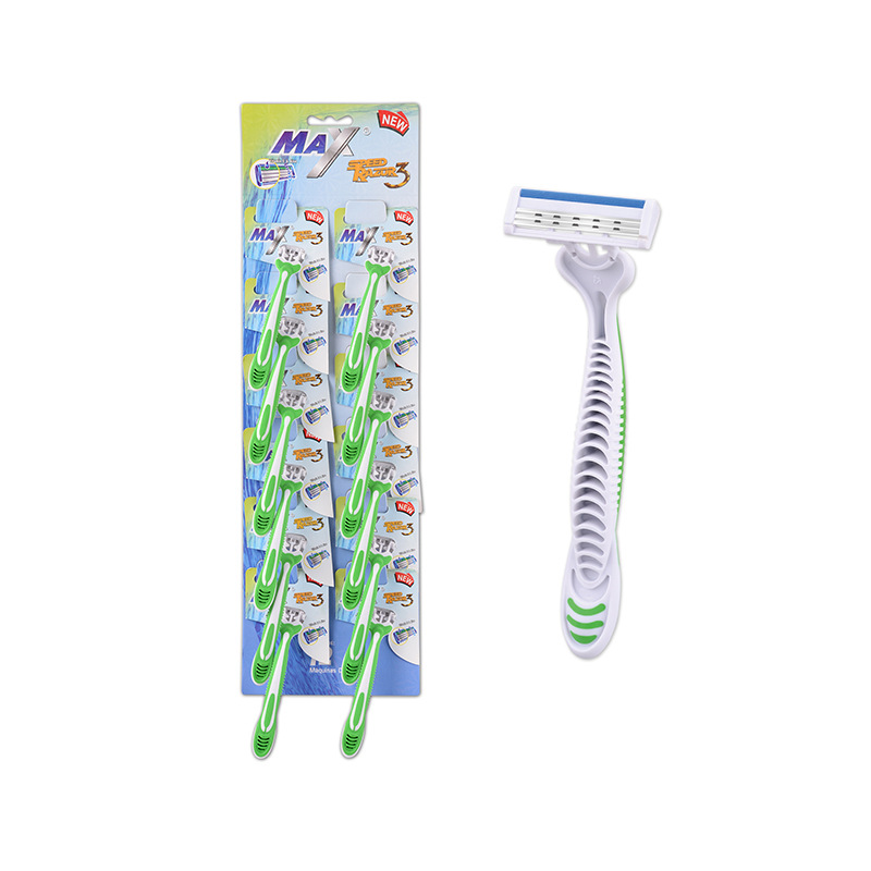 MAX manufacturers direct three - layer stainless steel hand shaver new unisex shaving razor shaver