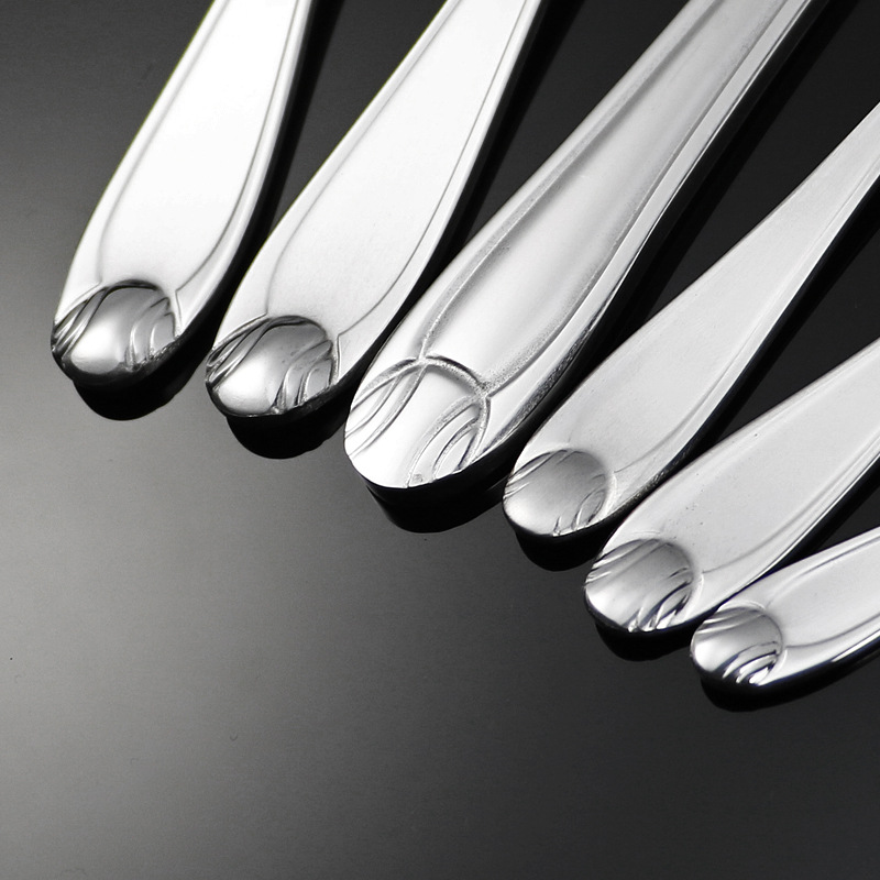 Stainless Steel Spoon Kit Western Tableware Creative Steak Knife, Fork and Spoon Hotel Supplies Spoon Fruit Fork Dessert Spoon