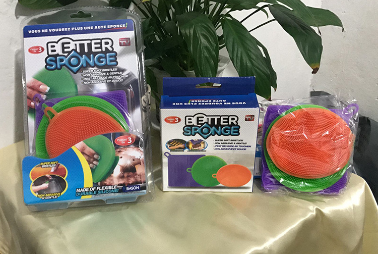 TV's new product, Better sponge silicone sponge, is used to clean dishes and dishes in the kitchen TV's new product, Better sponge silicone sponge, is used to clean dishes and dishes in the kitchen