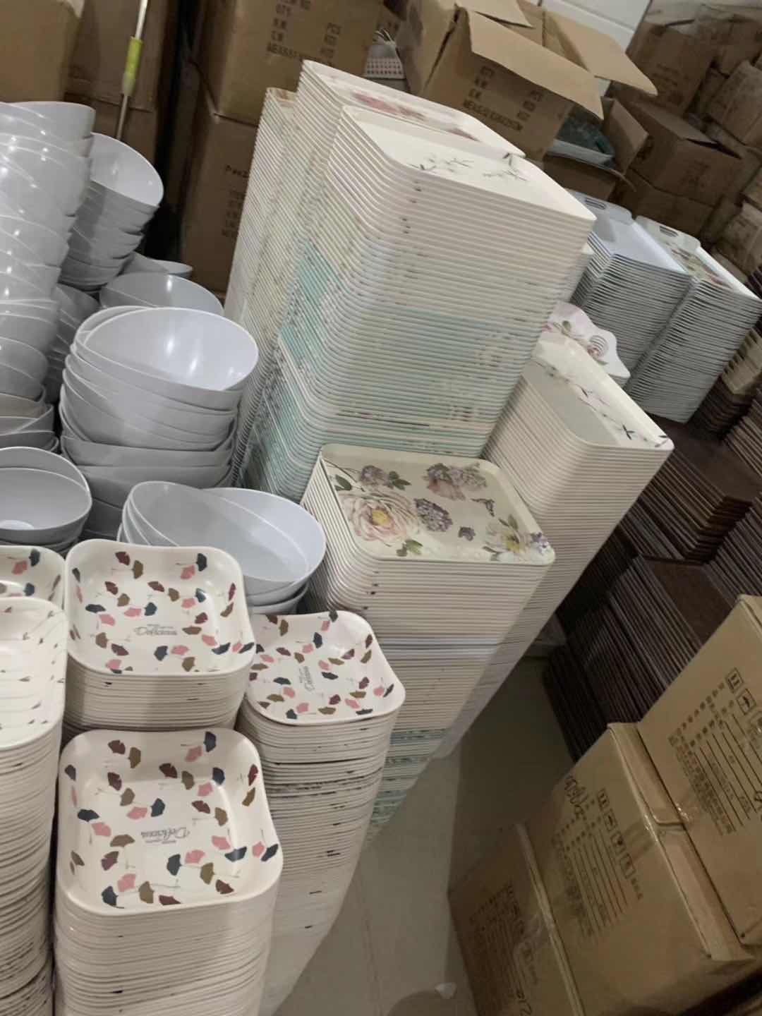 Melamine tableware large stock in stock low price handling tray covered bowl children's tray Melamine tableware large stock in stock low price handling tray covered bowl children's tray