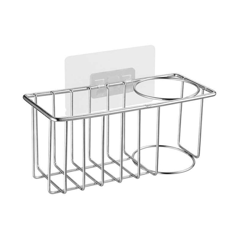 steel kitchen sink to receive hanging basket sink water basket hundred clean cloth sponge to receive rack double layer