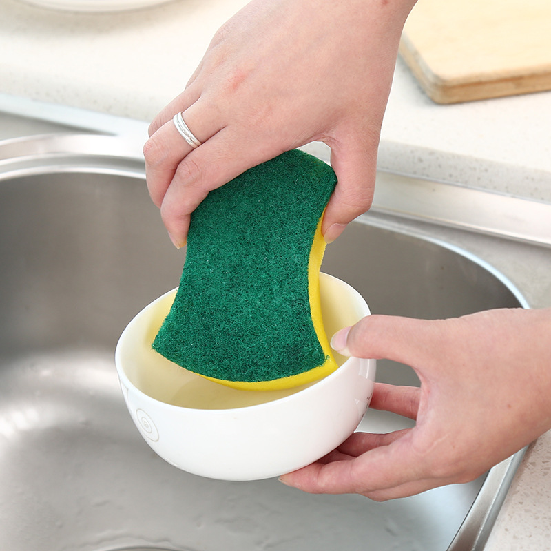 Double-sided strong decontamination cleaning sweep magic Wipe clean Cloth Kitchen Wash pot Wash dish sponge 