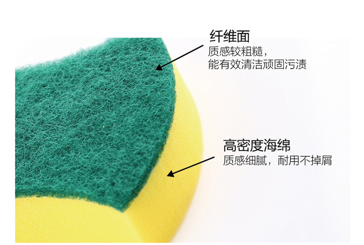 Double-sided strong decontamination cleaning sweep magic Wipe clean Cloth Kitchen Wash pot Wash dish sponge 