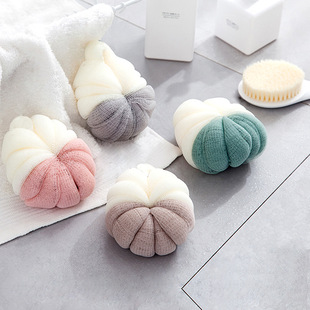 Factory Direct Supply Black Mesh Edge Bamboo Charcoal Adult Bath Sponge Bath Ball Bathroom Supplies Soft and Clean Supply Wholesale