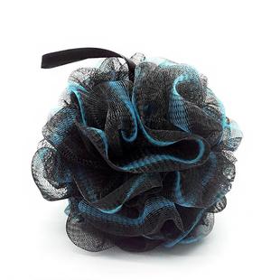 Factory Direct Supply Black Mesh Edge Bamboo Charcoal Adult Bath Sponge Bath Ball Bathroom Supplies Soft and Clean Supply Wholesale