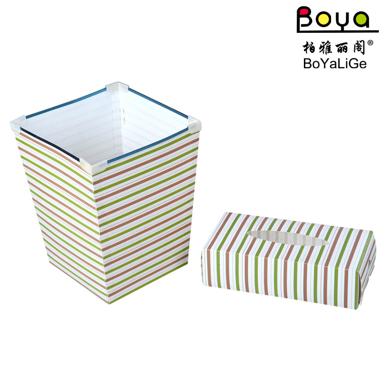 PP folded box Gang trash plastic dustbin trash bins edge printing