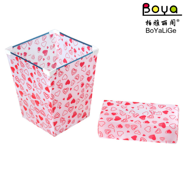 PP folded box Gang trash plastic dustbin trash bins edge printing PP folded box Gang trash plastic dustbin trash bins edge printing