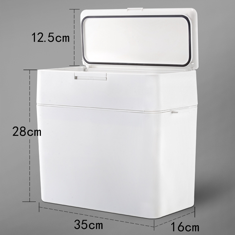 Nordic Dustbin Household living room covers press kitchen bathroom Creative Partition sealed with Lid Large paper basket