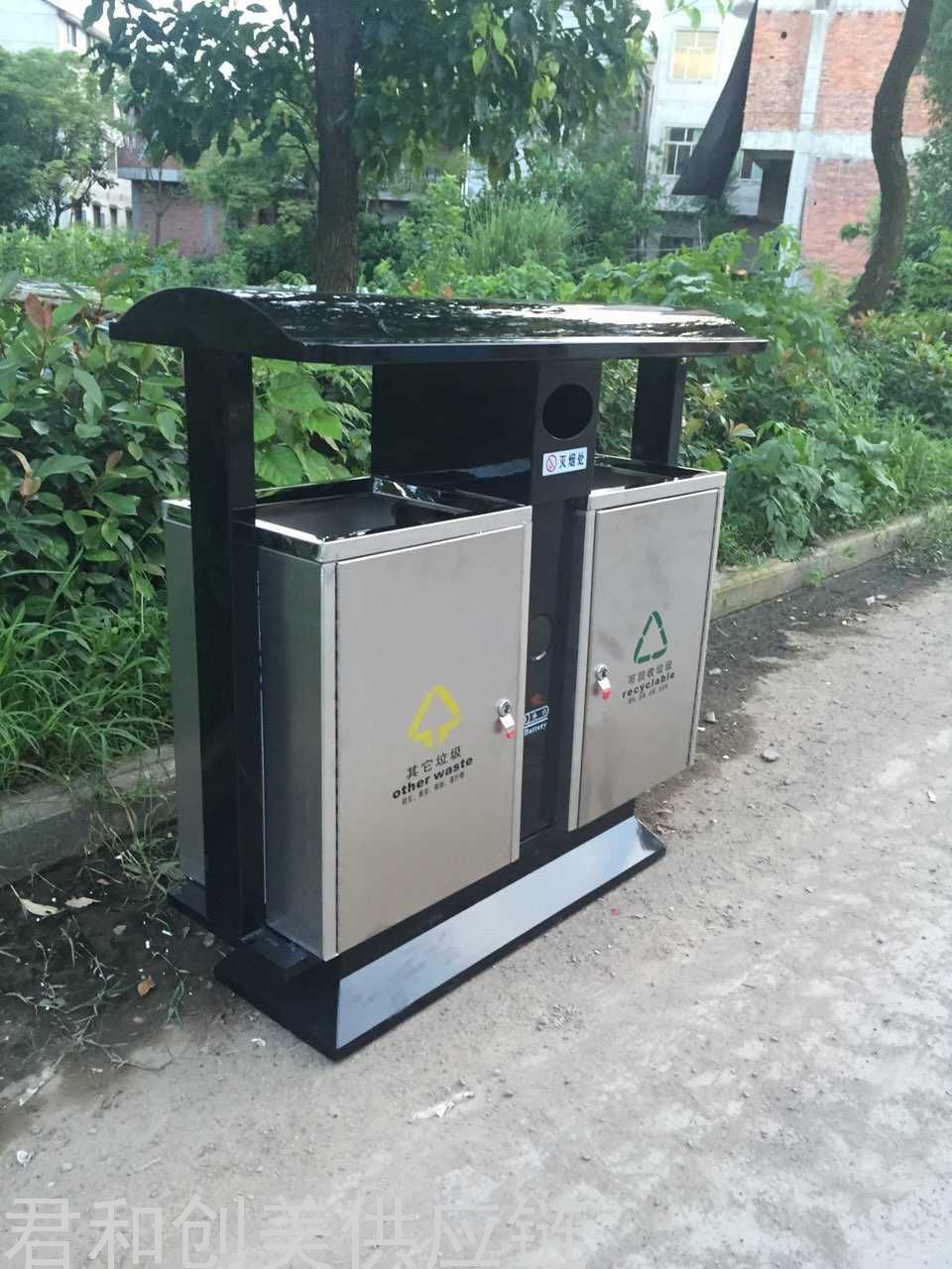 Garbage Bin Galvanized Steel Trash Can Park Classification Dustbin Scenic Spot Trash Bin Outdoor Recycle Bin Garbage Bin Galvanized Steel Trash Can Park Classification Dustbin Scenic Spot Trash Bin Outdoor Recycle Bin