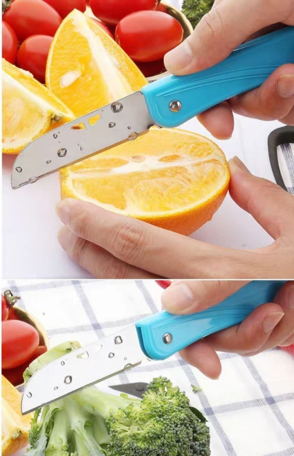Fruit knife domestic melon peeler folding portable knife multi-function mini melon peeler scraping knife