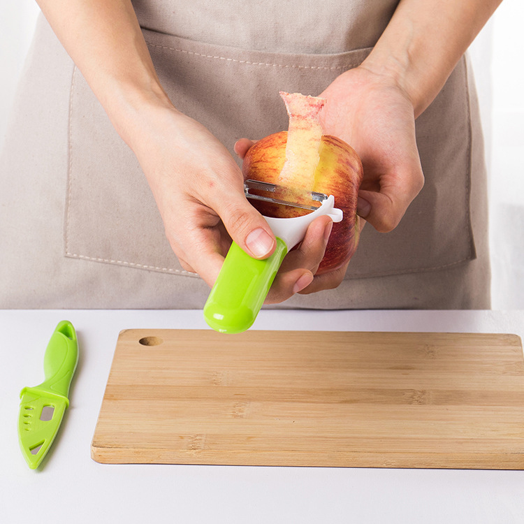 Multifunctional Stainless Steel Apple Peeler Fruit Peeling Knife Multi-Functional Peeler Peeler Fruit Knife Two-Piece Set