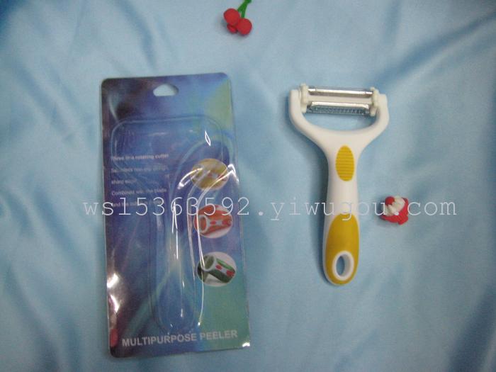 Factory direct stainless steel multipurpose peeler melon planing universal double head Planer