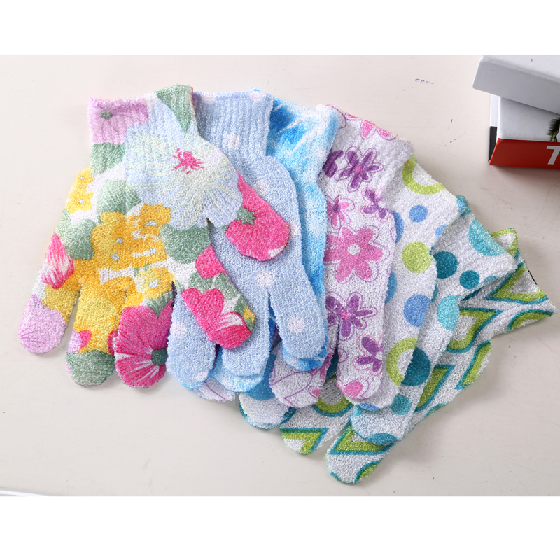 Bath gloves, printing Bath gloves, Bath towel, rubbing gloves.